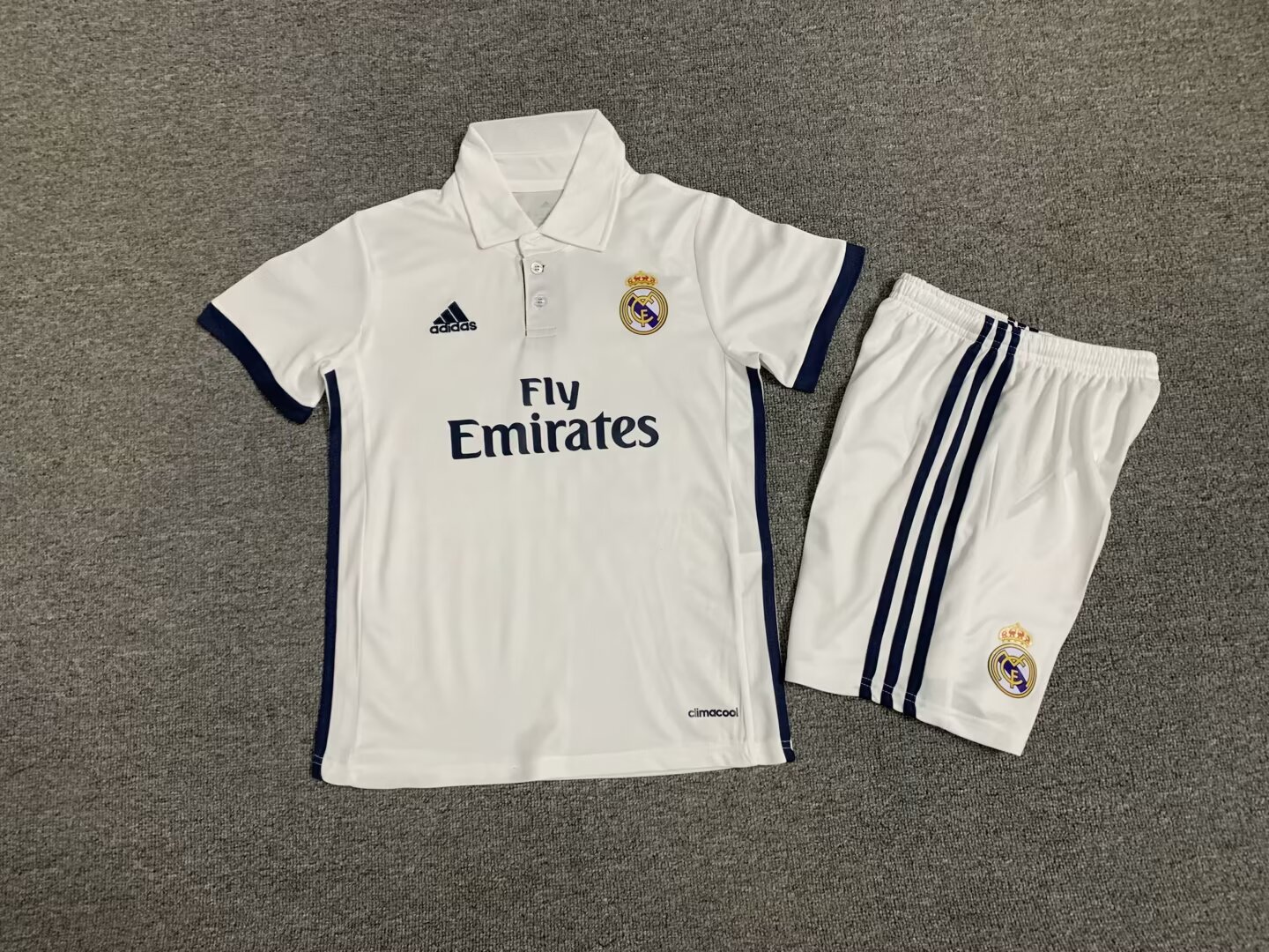 Kids-Real Madrid 16/17 Home Soccer Jersey